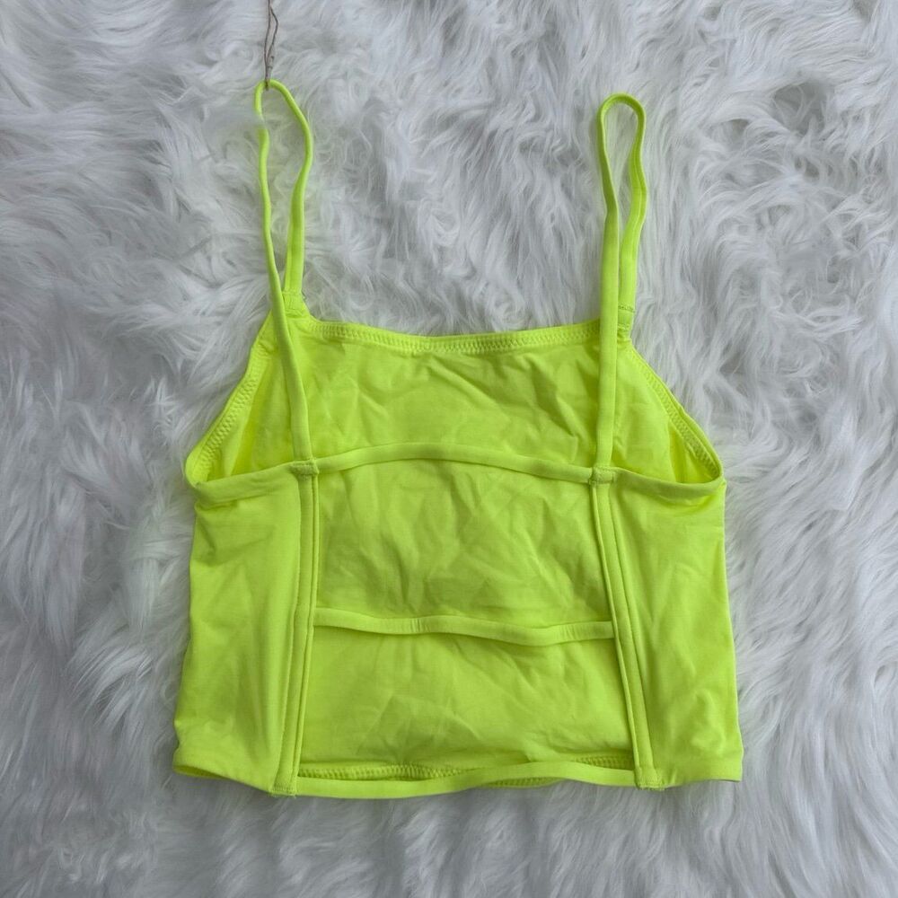 Skims Fits Everybody Strappy Back Cami Green Highlighter Size XXS - Picture 4 of 8